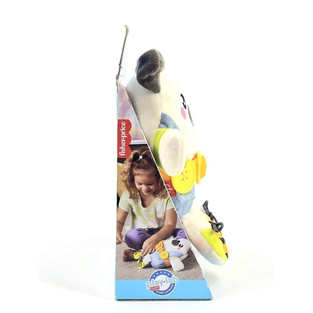 Fisher-Price Learn To Dress Up Practice Getting Dressed Buttons Laces Dog New - Picture 2 of 8